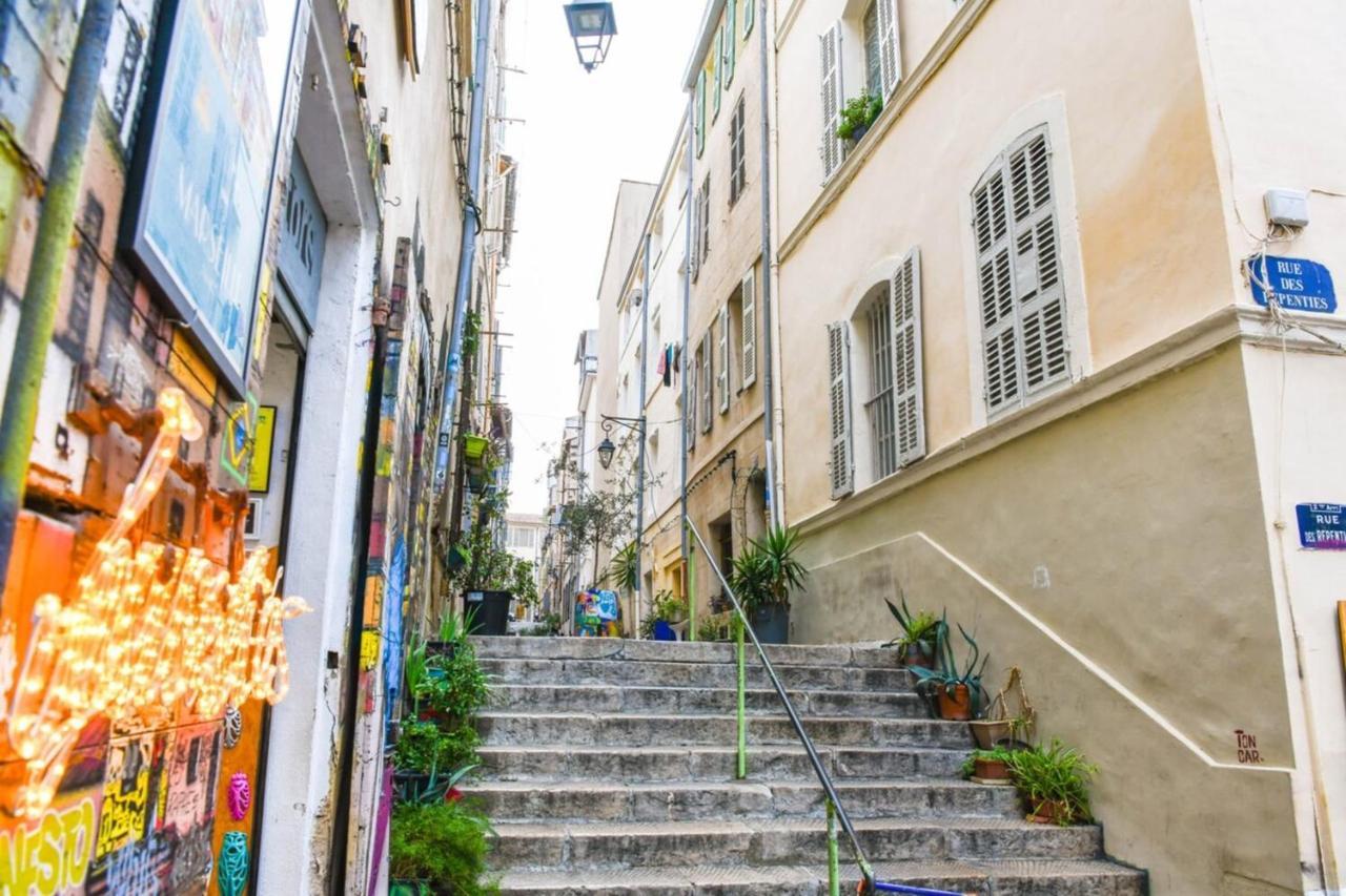 Le Duplex - Terrasse Au Coeur De Marseille Panier Apartamento Exterior foto