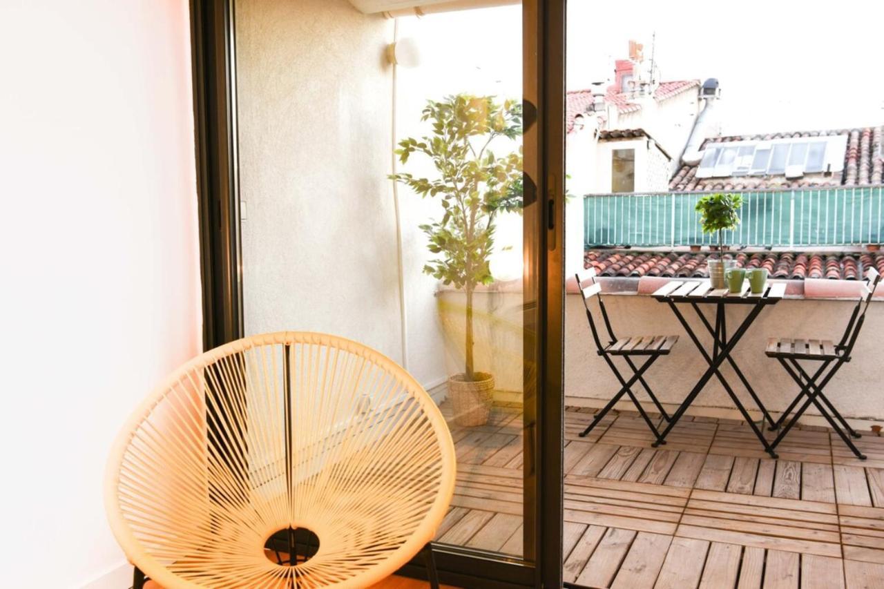 Le Duplex - Terrasse Au Coeur De Marseille Panier Apartamento Exterior foto