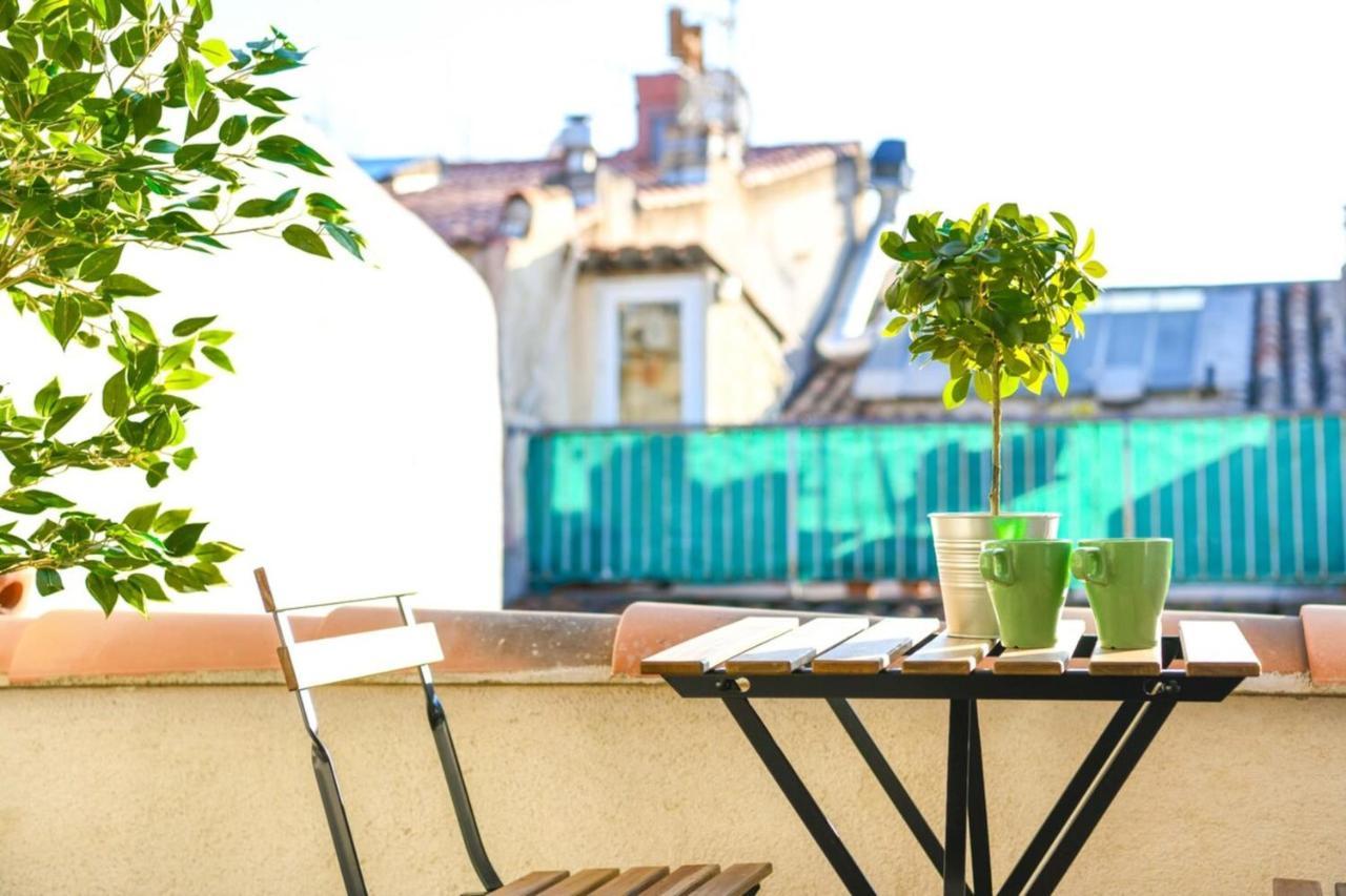Le Duplex - Terrasse Au Coeur De Marseille Panier Apartamento Exterior foto