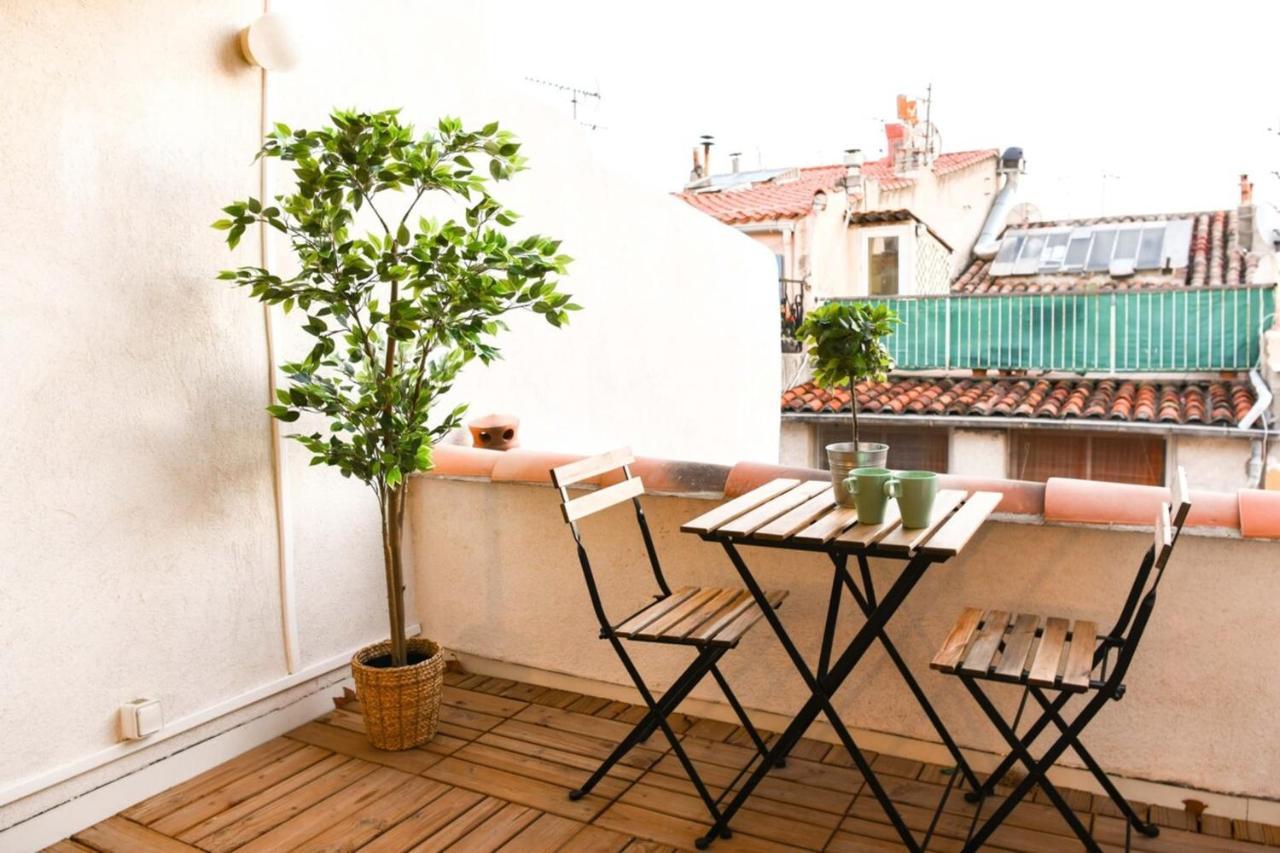 Le Duplex - Terrasse Au Coeur De Marseille Panier Apartamento Exterior foto